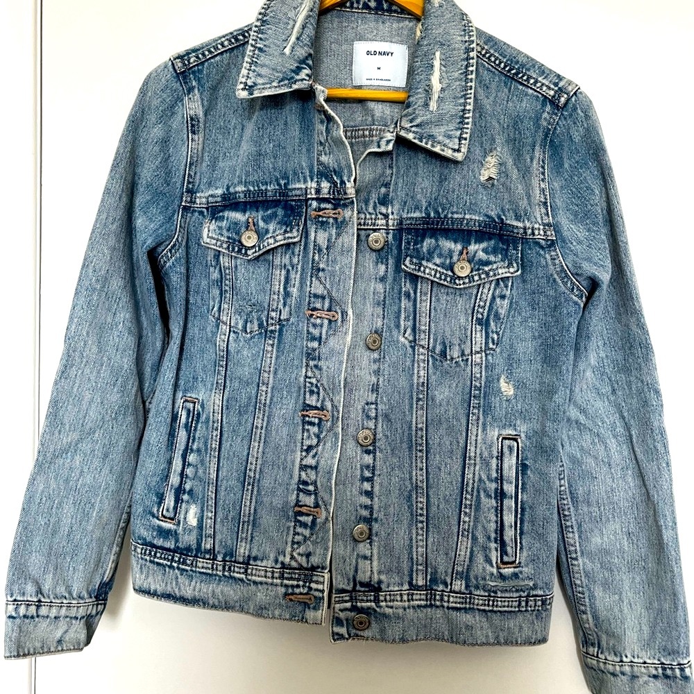 Distressed Blue Denim Jacket